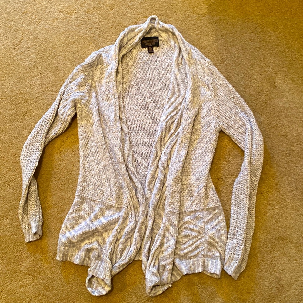 Gray cardigan
